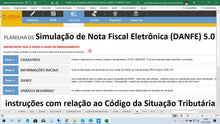 Load image into Gallery viewer, Planilha de Simulação de Nota Fiscal Eletrônica (DANFE) em Dashboard