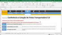 Load image into Gallery viewer, Planilha de Conferência e Cotação de Fretes Transportadora em Dashboard
