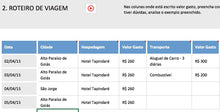 Load image into Gallery viewer, Planilha de Viagem em Excel 4.0