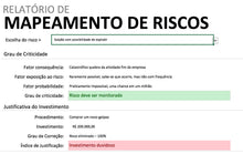 Load image into Gallery viewer, Planilha de Mapeamento de Riscos 4.0 - (Método William T. Fine)