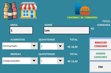 Load image into Gallery viewer, Planilha de Controle de Bar e Restaurante Premium em Excel
