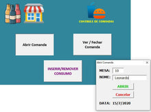 Load image into Gallery viewer, Planilha de Controle de Bar e Restaurante Simples em Excel