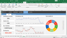Load image into Gallery viewer, Planilha de Cálculo de Trabalho Intermitente em Excel 4.0