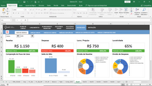 Load image into Gallery viewer, Sistema de Controle Financeiro Completo em Excel 4.0