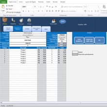 Load image into Gallery viewer, Planilha para controle de estoque com fluxo de caixa completo