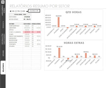 Load image into Gallery viewer, Planilha de Controle de Horas Extras para 2020 (Atualizada)