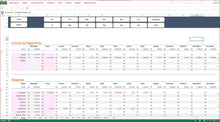 Load image into Gallery viewer, Planilha de Controle de Gastos de Uma Obra em Excel
