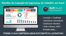 Load image into Gallery viewer, Planilha de Inspeção de Segurança do Trabalho em Excel
