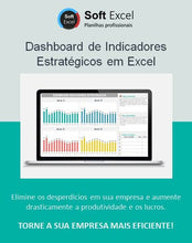 Load image into Gallery viewer, Planilha de Indicadores Estratégicos em Excel
